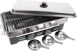 Fladen RVS Rookoven Met 3 Branders