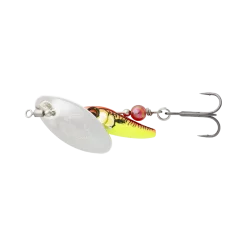 Savage Gear Sticklebait Spinner 10 Savage Gear Sticklebait Spinner -Berkley Shop Savage Gear 3D Sticklebait Spinner Silver Red Yellow
