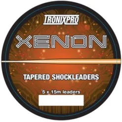 Tronixpro Xenon Tapered Shockleaders Orange 15m 5 Pcs