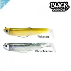 Black Minnow 90 Dubble Combo 5gr-8gr-10gr -Berkley Shop combo vinilo fiiish black minnow 90 shore 5g.png