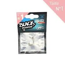 Black Minnow 70 Krog Premium VMC Haak