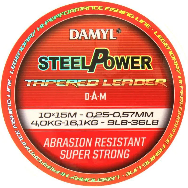 Damyl Steelpower Tapered Leader Voorslag 1 Damyl Steelpower Tapered Leader Voorslag