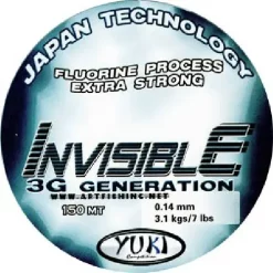 Yuki Invisible 3G Fluo Coated Nylon 300 Mtr